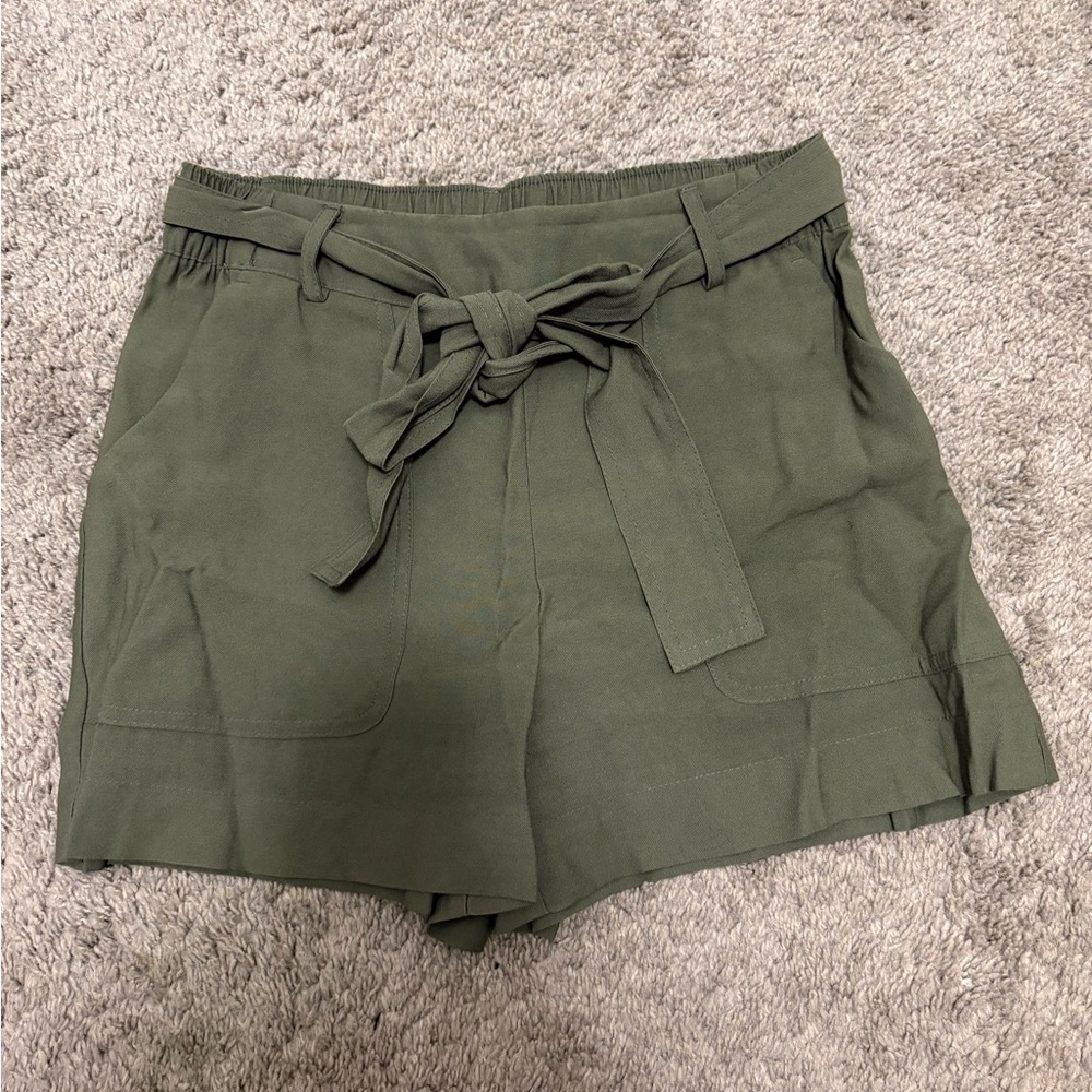 A New Day High Waist Green Women's Shorts